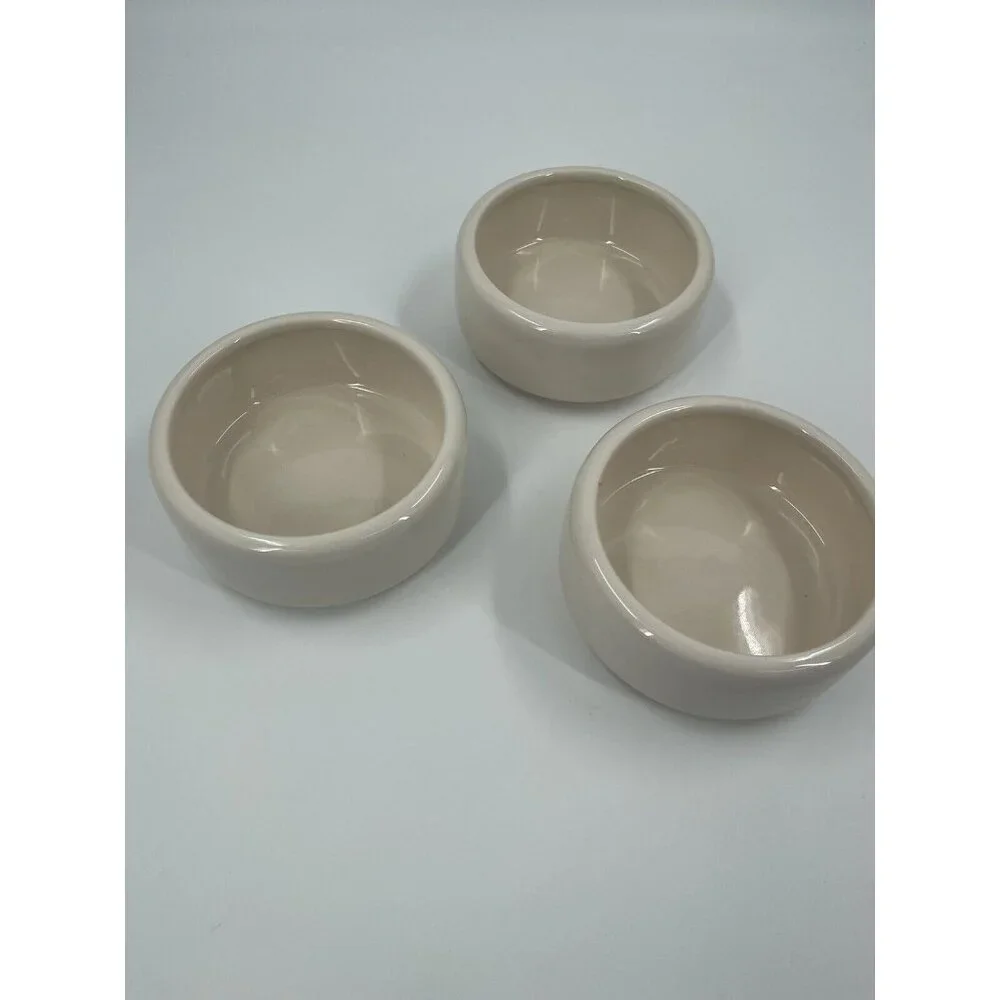 Rae Dunn Coffee Tea Sugar Stackable White Canister Set Kitchen Jars Round No Lid